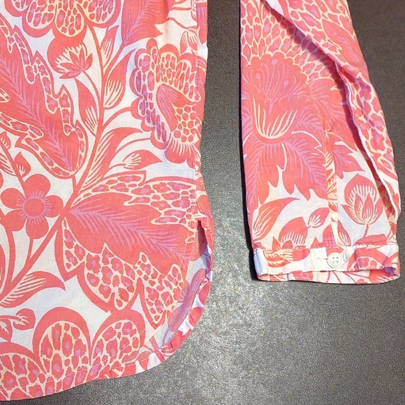 J. Crew floral embroidered popover top, size XS (runs big) - Picture 7 of 9